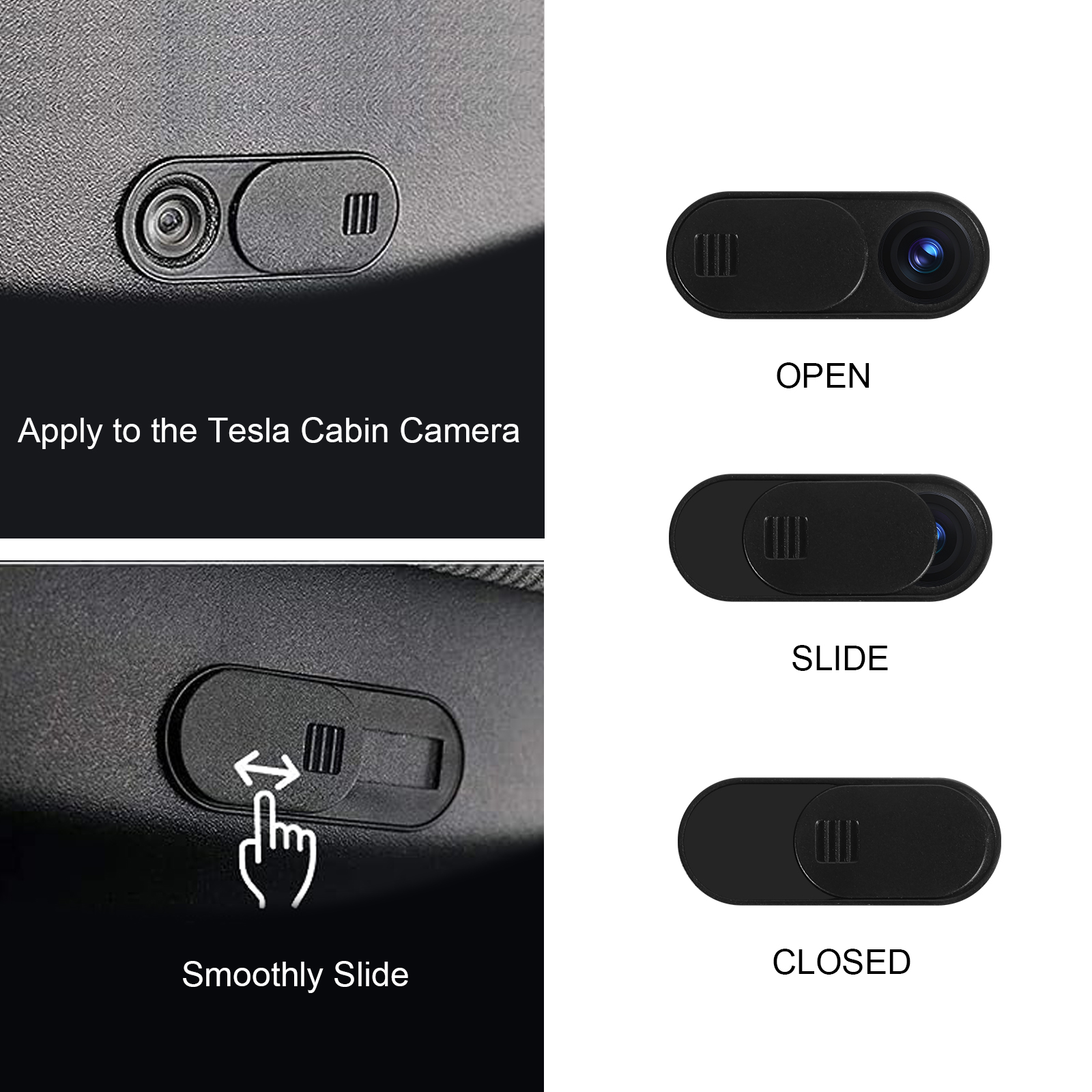 Evolop 5PCS Center Console Organizer Tray for Tesla Model Y 3 Accessories 2023 with Silicone Cup Holder Insert, Rear Trunk Hook, Camera Cover for Tesla Model 3 Y 2021 2022, Upgrade Flocked Material